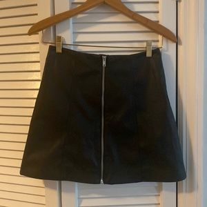 DIVIDED for H&M faux leather skirt, sz 2